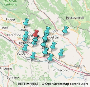 Mappa Via Mendrella, 03025 Monte San Giovanni Campano FR, Italia (10.84389)
