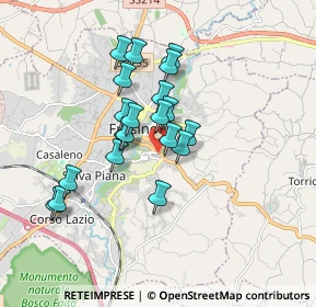 Mappa Via Acciaccarelli, 03100 Frosinone FR, Italia (1.5025)