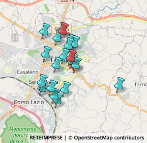 Mappa Via Acciaccarelli, 03100 Frosinone FR, Italia (1.565)