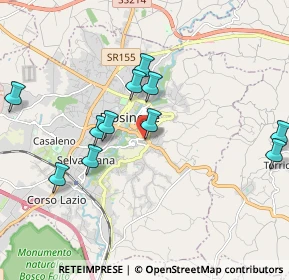 Mappa Via Acciaccarelli, 03100 Frosinone FR, Italia (2.07545)