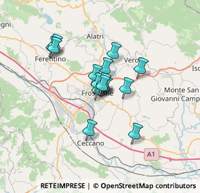 Mappa Via Acciaccarelli, 03100 Frosinone FR, Italia (4.80467)