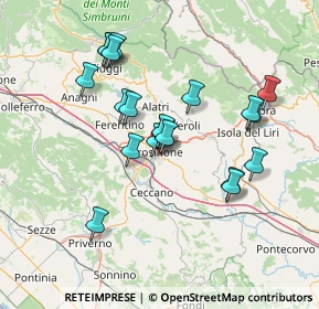 Mappa Via Acciaccarelli, 03100 Frosinone FR, Italia (14.1465)