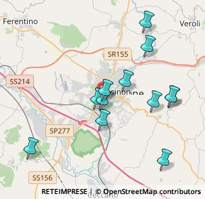 Mappa Viale Austria, 03100 Frosinone FR, Italia (3.96167)