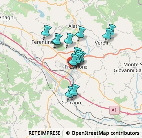 Mappa Viale Austria, 03100 Frosinone FR, Italia (5.24857)