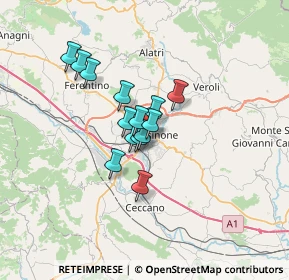 Mappa Viale Austria, 03100 Frosinone FR, Italia (4.60214)