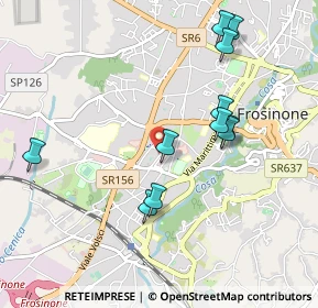 Mappa Viale Austria, 03100 Frosinone FR, Italia (1.04182)