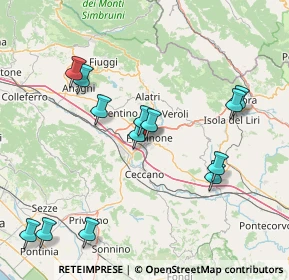 Mappa Viale Austria, 03100 Frosinone FR, Italia (18.08077)