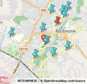 Mappa Via Giovanni Palatucci, 03100 Frosinone FR, Italia (1.12)