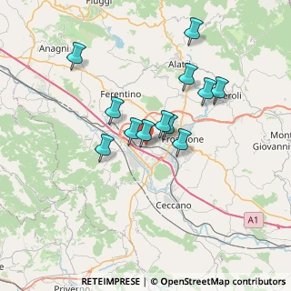 Mappa Via Fontana Sambuco, 03100 Frosinone FR, Italia (6.32417)