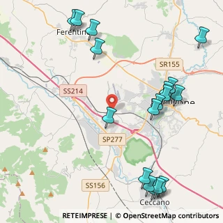 Mappa Via Fontana Sambuco, 03100 Frosinone FR, Italia (5.81882)