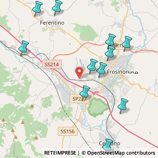 Mappa Via Fontana Sambuco, 03100 Frosinone FR, Italia (5.79167)