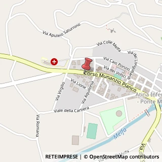 Mappa Corso Munazio Planco, 613, 03042 Atina Inferiore FR, Italia, 03042 Atina, Frosinone (Lazio)