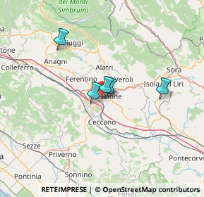 Mappa Viale Europa, 03100 Frosinone FR, Italia (43.70846)