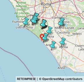 Mappa Lungomare delle Sirene, 00071 Torvaianica RM, Italia (11.6995)