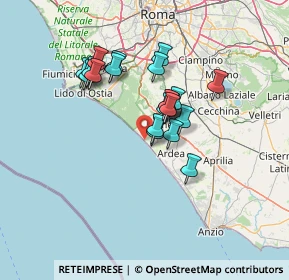 Mappa Lungomare delle Sirene, 00071 Torvaianica RM, Italia (11.408)