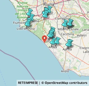 Mappa Lungomare delle Sirene, 00071 Torvaianica RM, Italia (14.977)