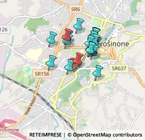 Mappa Via Marittima, 03100 Frosinone FR, Italia (0.703)
