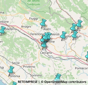 Mappa Via A. Fabi snc, 03100 Frosinone FR, Italia (21.17133)