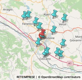 Mappa Via A. Fabi snc, 03100 Frosinone FR, Italia (6.824)