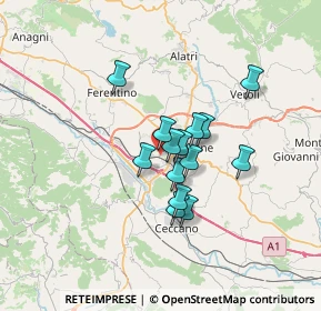 Mappa Via A. Fabi snc, 03100 Frosinone FR, Italia (4.97429)