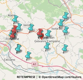 Mappa Via Vettuno, 03022 Boville Ernica FR, Italia (9.0895)