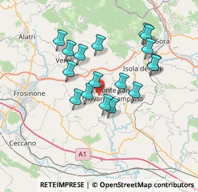 Mappa Via Vettuno, 03022 Boville Ernica FR, Italia (6.62235)