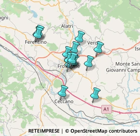 Mappa Via Alcide de Gasperi, 03100 Frosinone FR, Italia (4.77267)