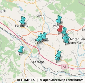 Mappa Via Alcide de Gasperi, 03100 Frosinone FR, Italia (7.29286)