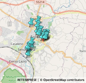 Mappa Via Alcide de Gasperi, 03100 Frosinone FR, Italia (0.917)
