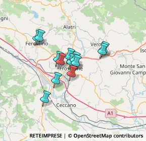 Mappa Via Maccari, 03100 Frosinone FR, Italia (4.91692)