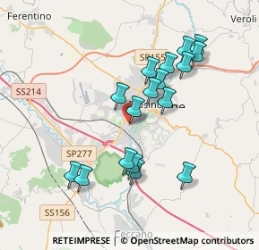 Mappa Via Claudio Monteverdi, 03100 Frosinone FR, Italia (3.62882)