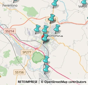 Mappa Via Claudio Monteverdi, 03100 Frosinone FR, Italia (4.57231)