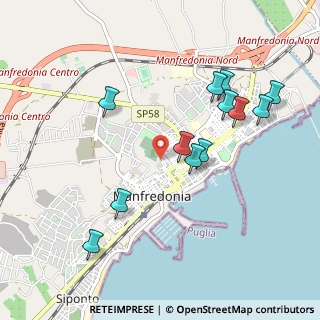 Mappa Via Coppa Santa, 71043 Manfredonia FG, Italia (1.0625)