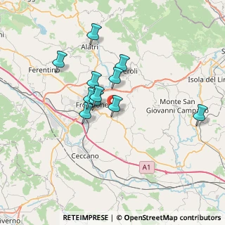 Mappa Via Forcella Nord, 03020 Torrice FR, Italia (6.12364)