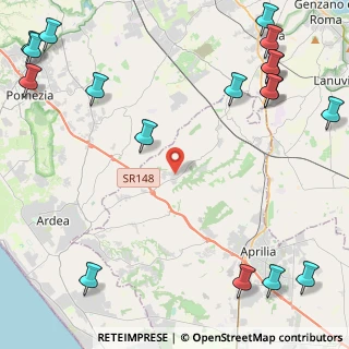 Mappa Via Monte Gottero, 04011 Aprilia LT, Italia (7.31111)
