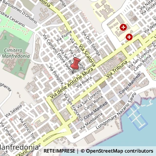 Mappa Via Capitano Ettore Valente, 11, 71043 Manfredonia, Foggia (Puglia)