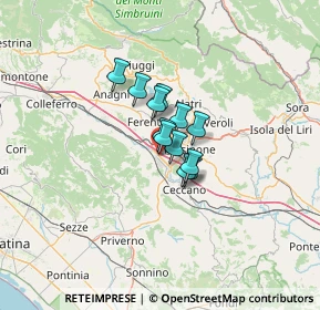 Mappa Località Polledrara, 03100 Frosinone FR, Italia (6.82167)