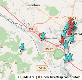 Mappa Località Polledrara, 03100 Frosinone FR, Italia (5.37)