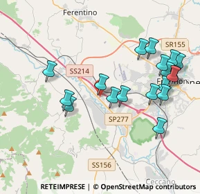 Mappa Località Polledrara, 03100 Frosinone FR, Italia (4.35556)
