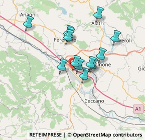Mappa Località Polledrara, 03100 Frosinone FR, Italia (5.99077)