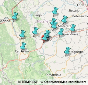 Mappa Via Carlo Alberto dalla Chiesa, 62029 Tolentino MC, Italia (13.43429)