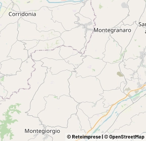 Mappa 63815 Monte San Pietrangeli FM, Italia (7.131)