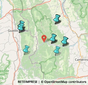 Mappa SP361, 62025 Fiuminata MC, Italia (7.396)