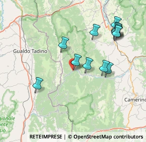 Mappa SP361, 62025 Fiuminata MC, Italia (8.33154)
