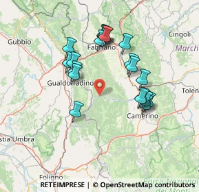 Mappa SP361, 62025 Fiuminata MC, Italia (13.7085)
