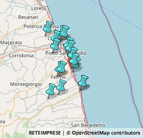 Mappa Via Andrea Costa, 63822 Porto San Giorgio FM, Italia (9.65938)