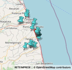 Mappa Via Andrea Costa, 63822 Porto San Giorgio FM, Italia (9.79824)