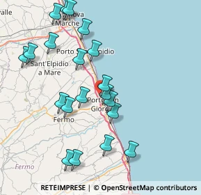 Mappa Via Andrea Costa, 63822 Porto San Giorgio FM, Italia (8.638)