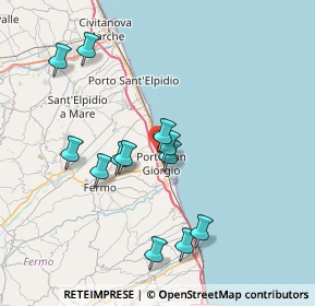 Mappa Via Andrea Costa, 63822 Porto San Giorgio FM, Italia (7.37667)