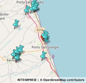 Mappa Via Andrea Costa, 63822 Porto San Giorgio FM, Italia (4.89471)